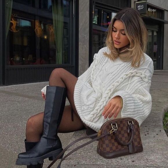 H&M Cable Knit Chunky Oversized Sweater Braided - Picture 3 of 16